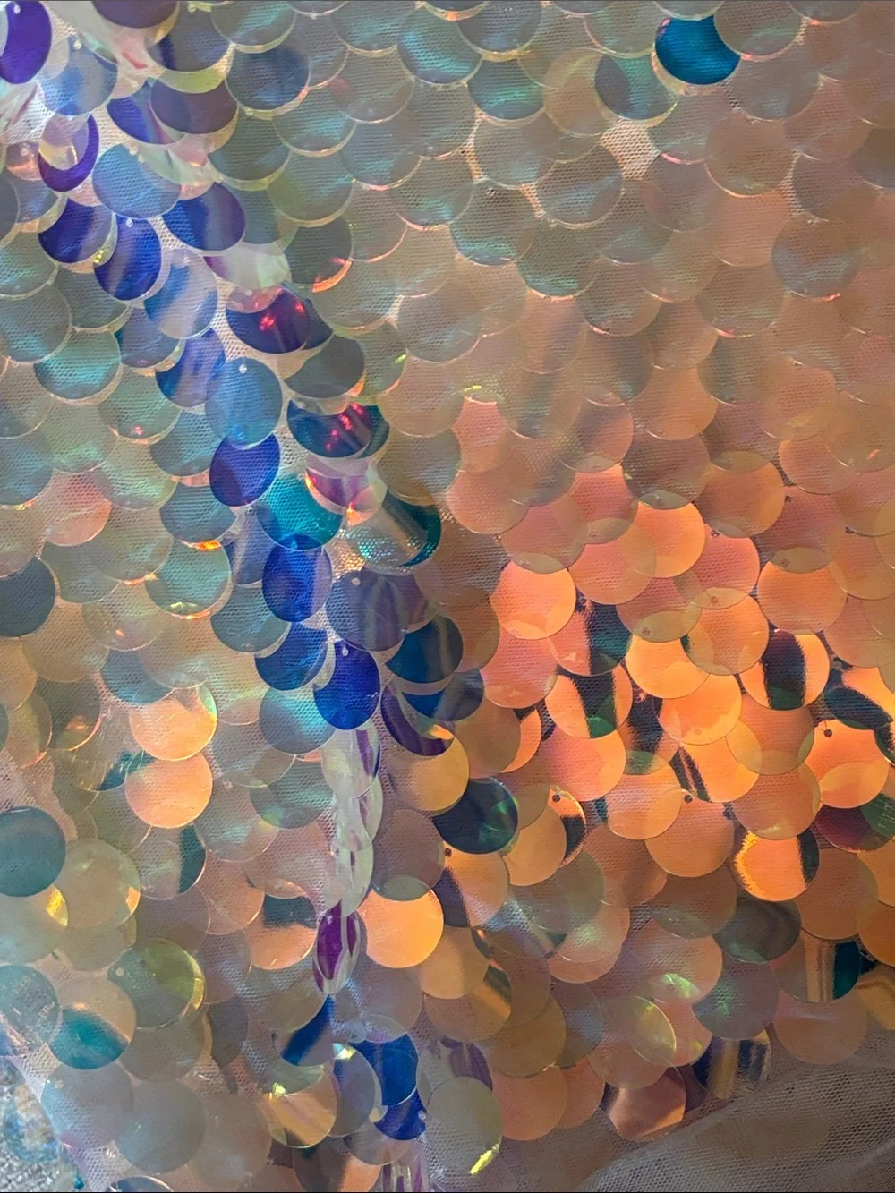 Iridescent Sequin Backdrop Panel - Pink